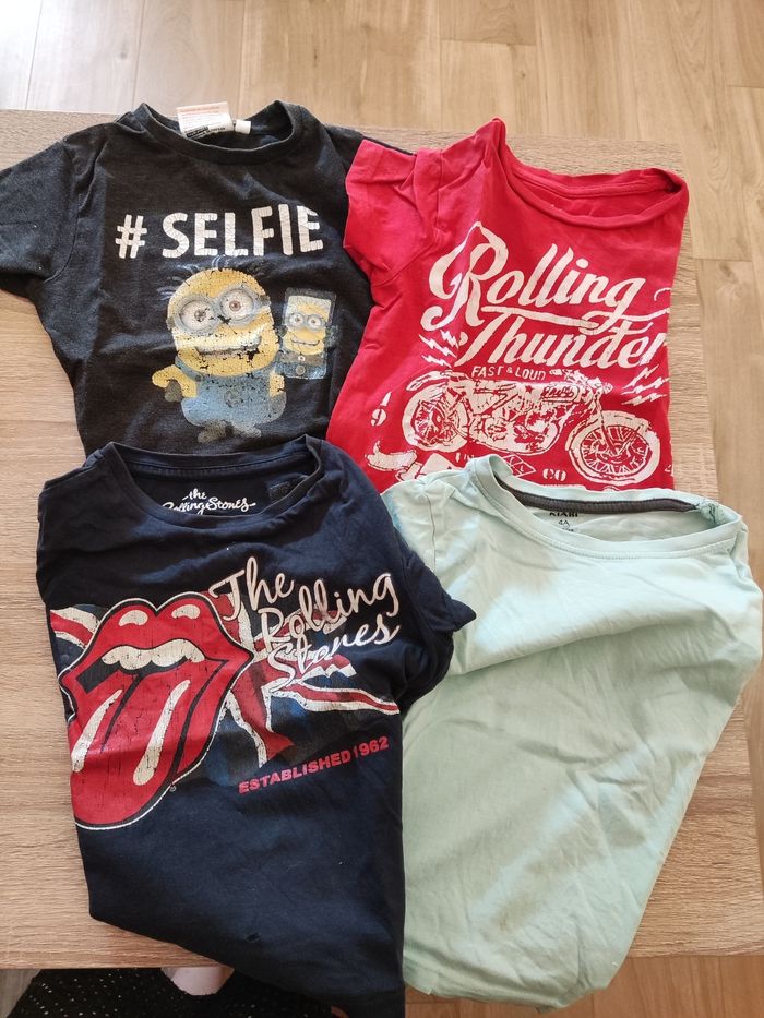 Lot de 4 t-shirts manches courtes