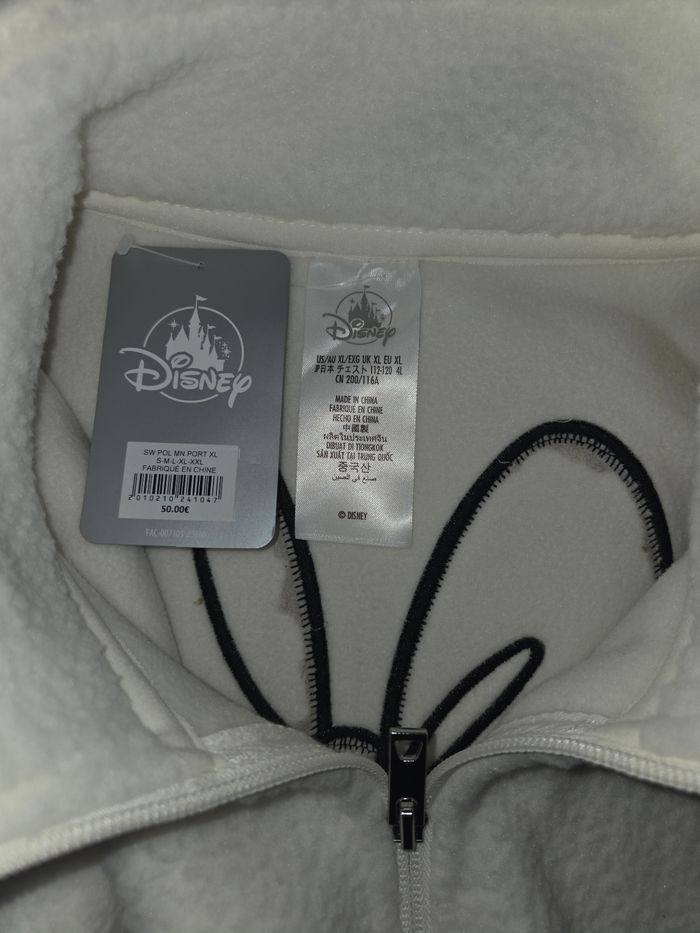 Sweat Polaire logo Disneyland Paris Minnie taille XL +1 cadeau Disney offert - photo numéro 2