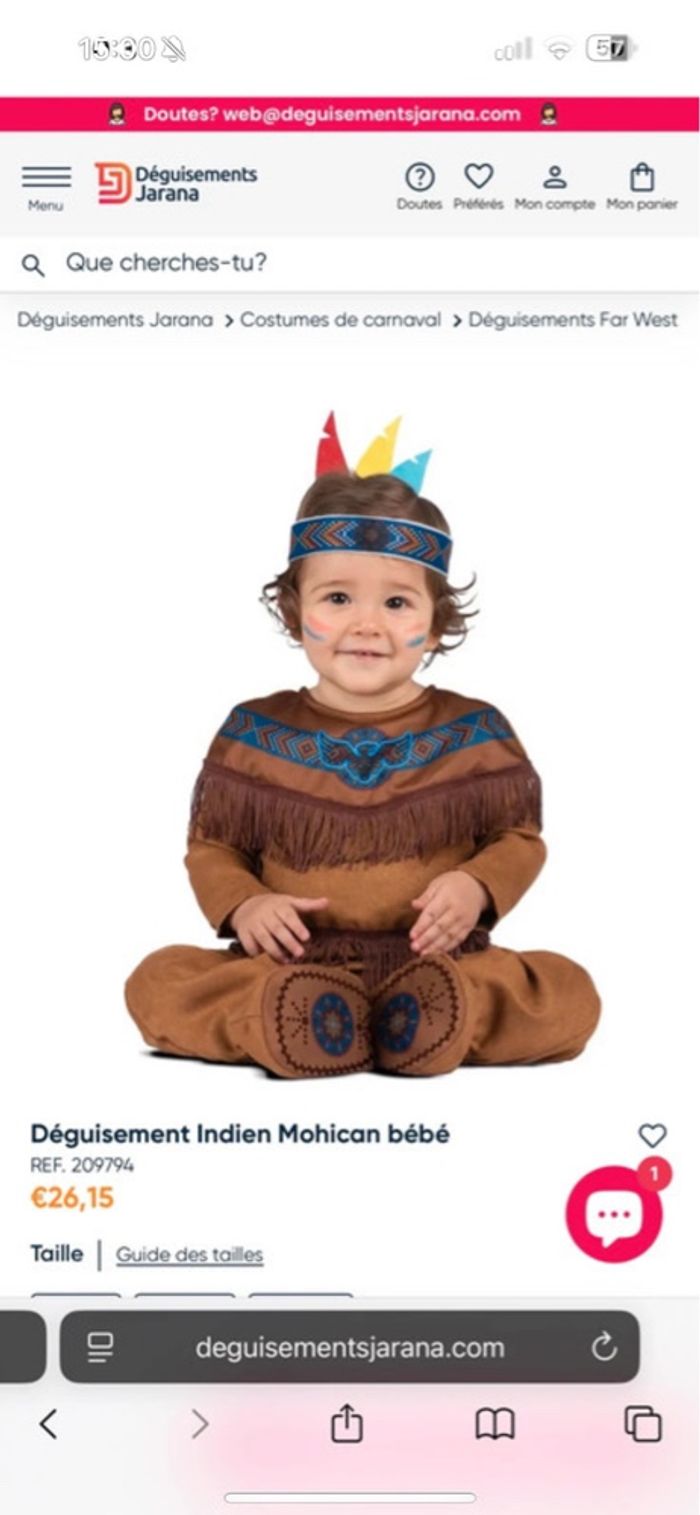 Déguisement indien - photo numéro 3