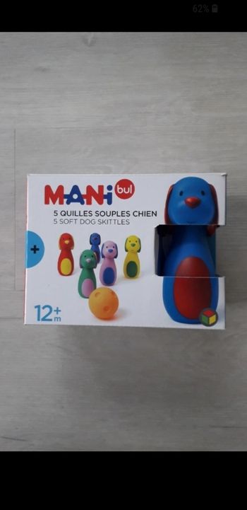 5 quilles souples chien oxybul