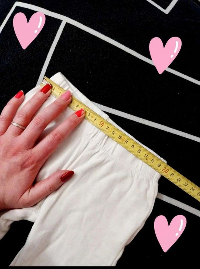 Pigama blanc et rose coeur 2 pièces T12 18M - photo numéro 8