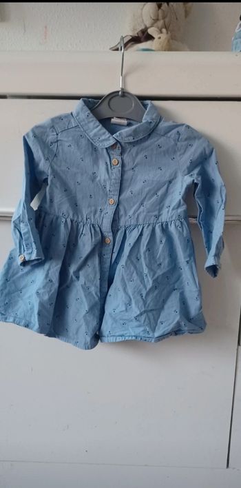 Robe bébé fille avec manches longues