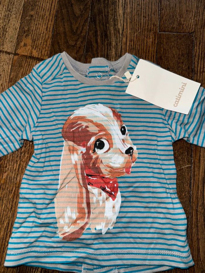 T-shirt catimini  3 mois Neuf avec étiquette - photo numéro 2