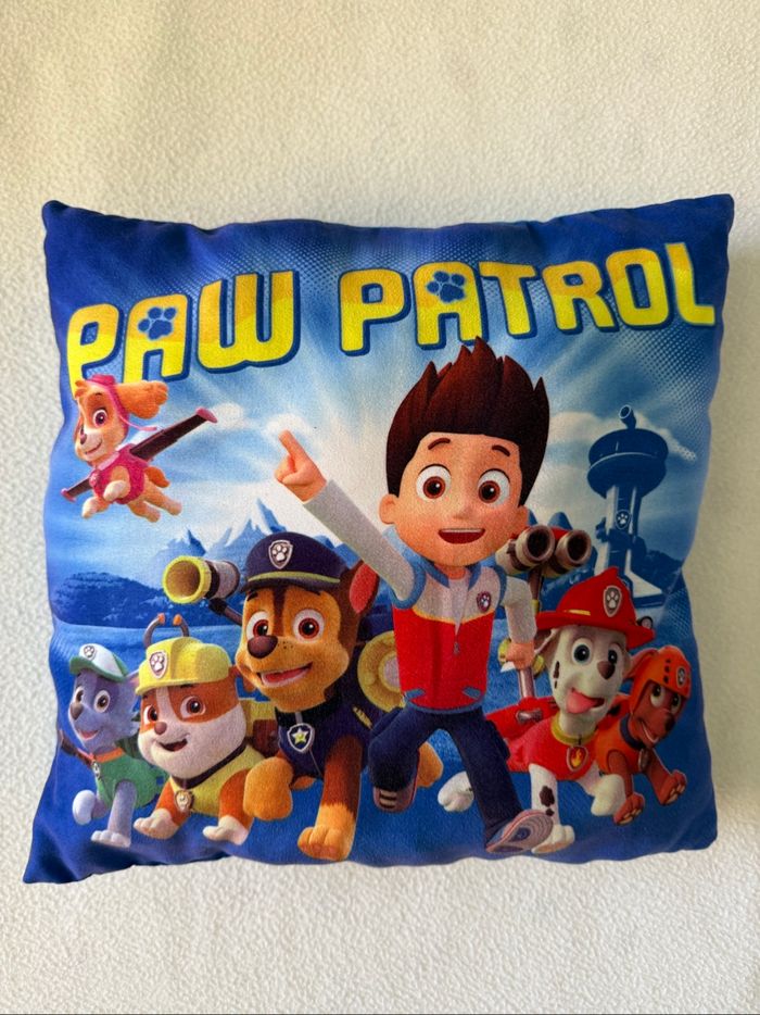 Coussin décoratif Pat’ Patrouille/Paw Patrol bleu - photo numéro 2