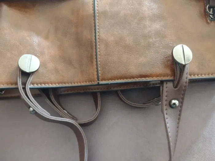 Sac femme cuir marron Vintage - photo numéro 7