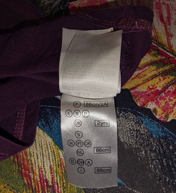 Tee-shirt ML violet 2 ans - photo numéro 8
