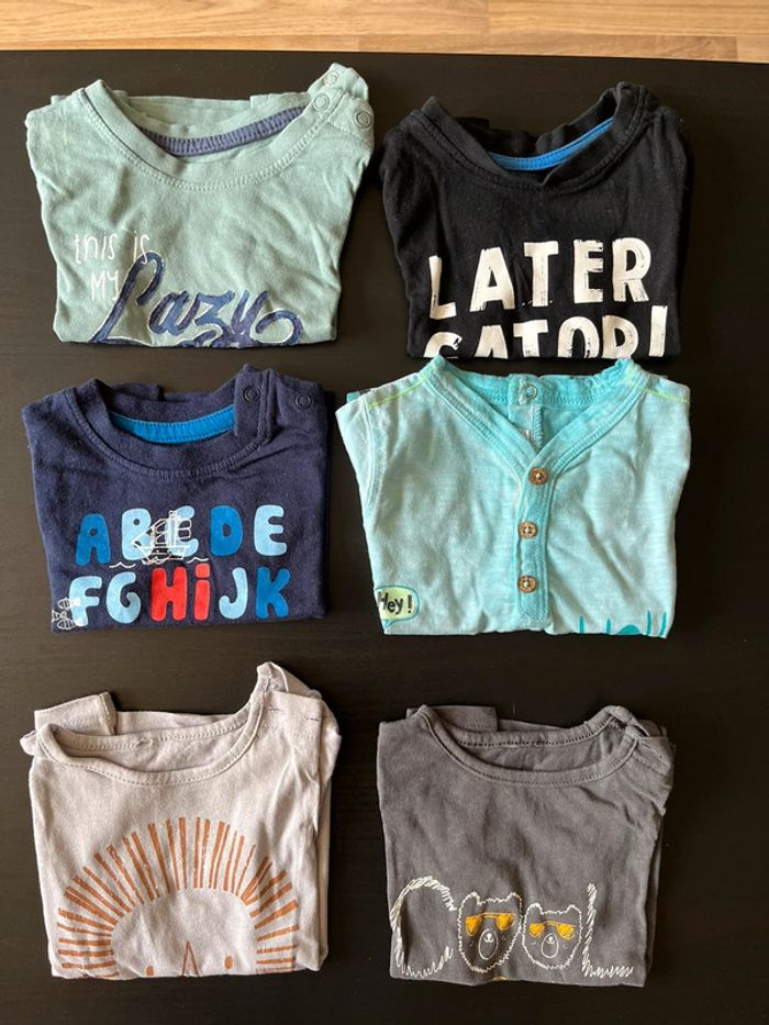 Tee shirts manches courtes garçon 3 mois