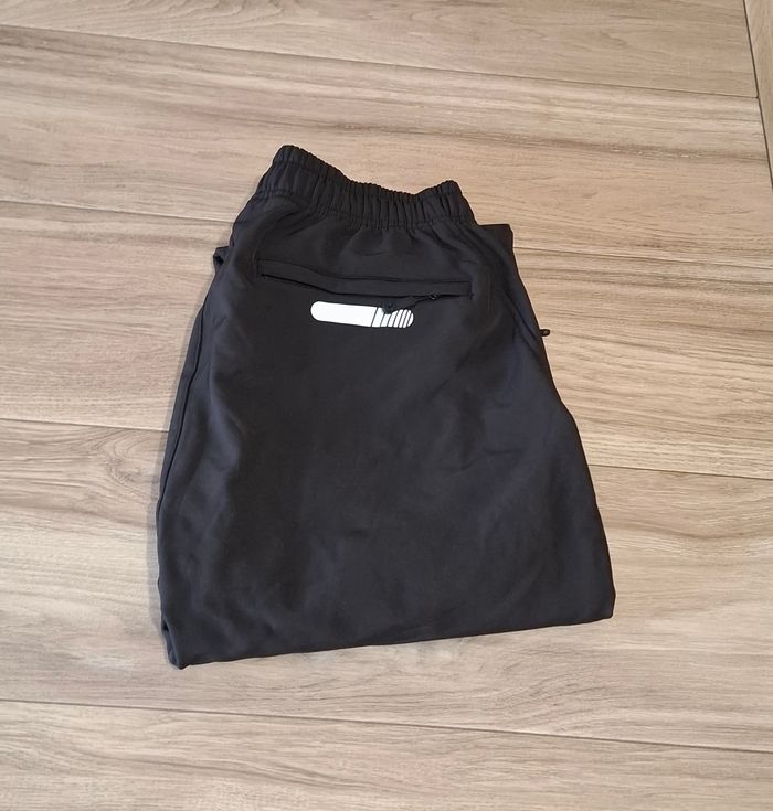 Pantalon survêtement jogging polaire hiver noir - photo numéro 2