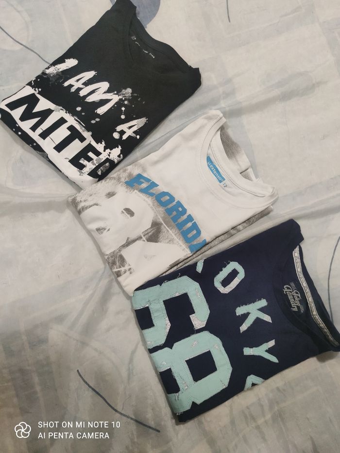 Lots de 3 tee-shirt 12/14 ans Gémo - photo numéro 5