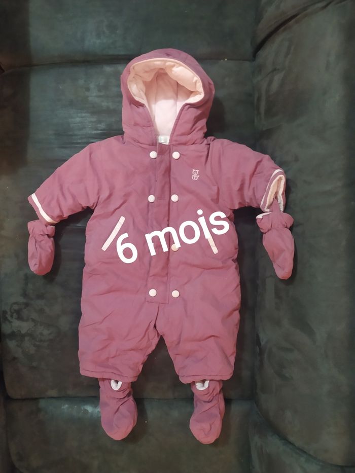 Combinaison pilote Obaïbi Violet 6 mois
