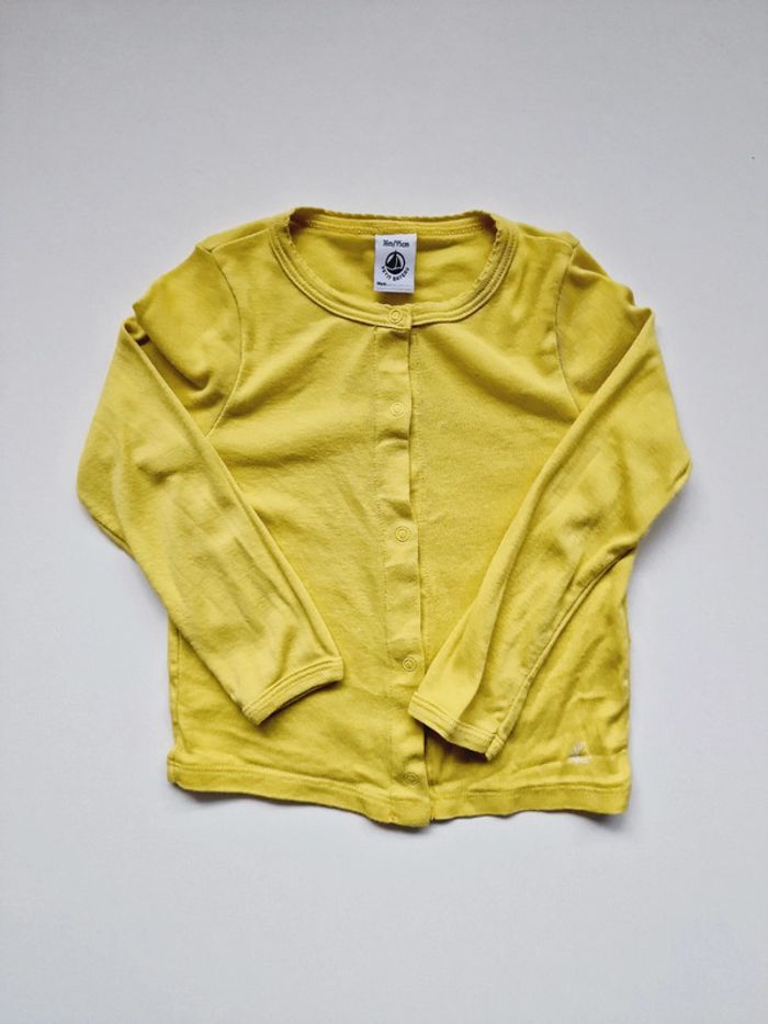 Petit Bateau - Ensemble gilet / cardigan longues manches + pantalon fleuri (3 ans) - photo numéro 2