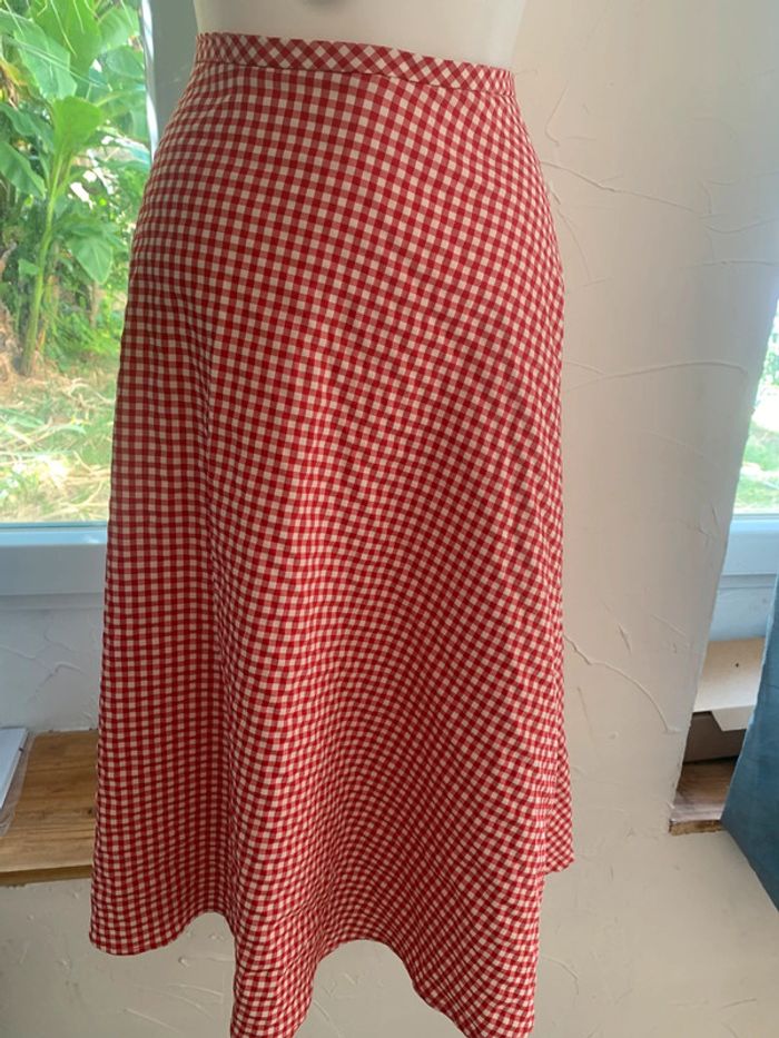 jupe vintage vichy Mina.B made i 🇫🇷 taille 40