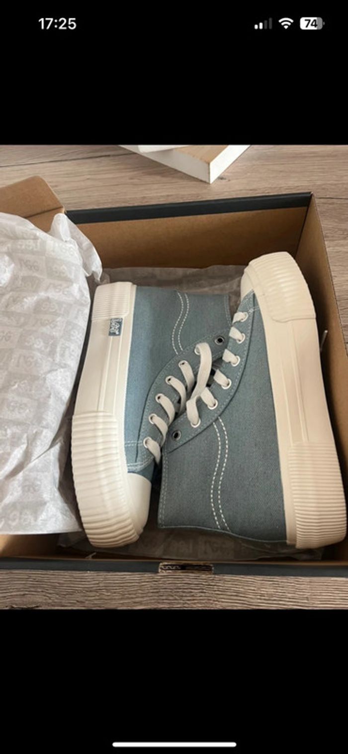 Baskets montantes Lee 37 - bleu jean clair neuves rentrée - photo numéro 5