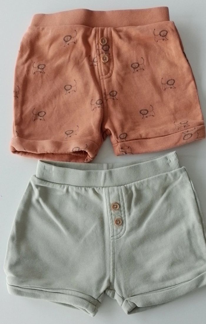 Lot de 2 shorts vertbaudet 9 mois