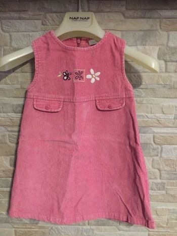 Robe velours rose TEX 23M