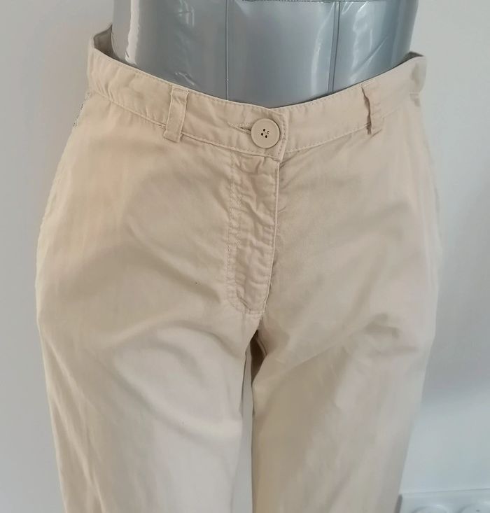 Pantalon beige évasé Taille 34/36 Armani Jeans - photo numéro 8
