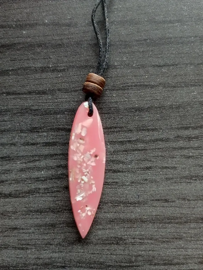 Collier planche de surf rose - photo numéro 3