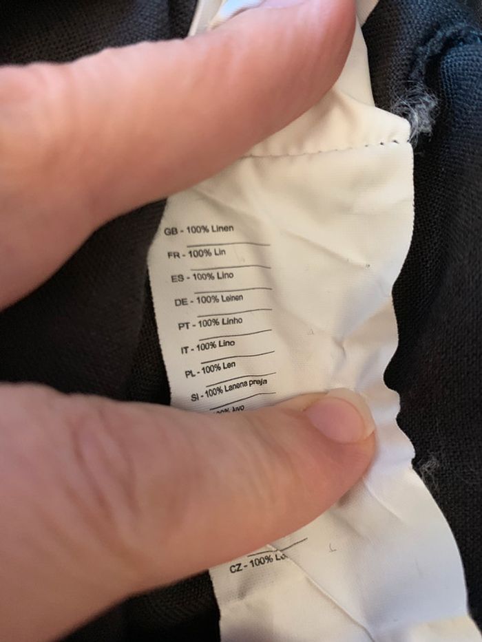 Robe en lin oxbow couleur gris foncé taille 1 - photo numéro 4