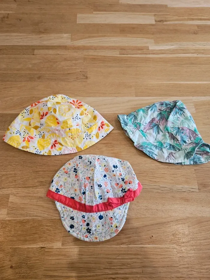 Lot de 3 chapeaux