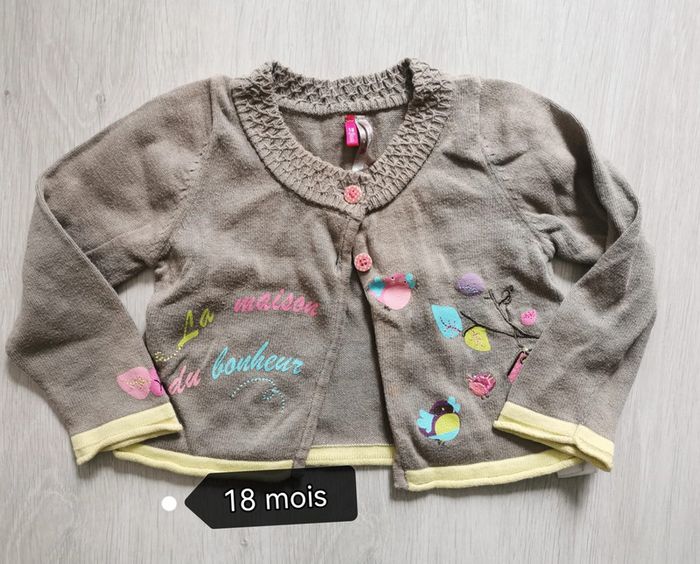 Gilet fille 18 mois