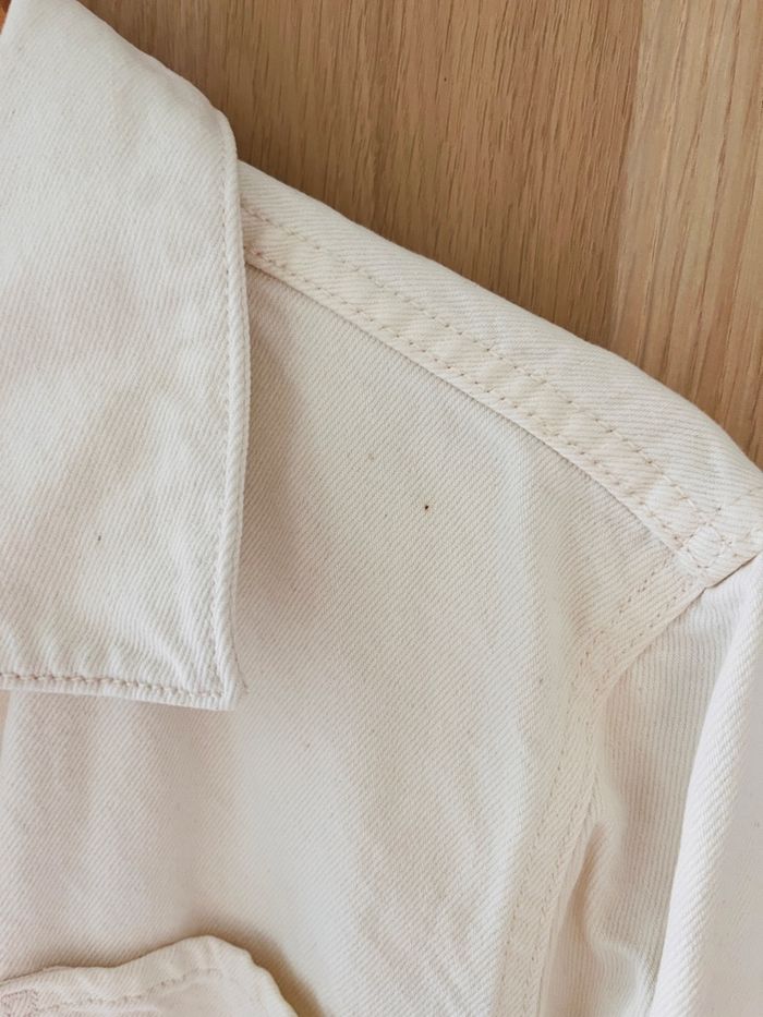 Veste en jean beige Homme Celio taille S - photo numéro 4