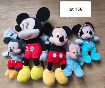 Lot peluche Mickey