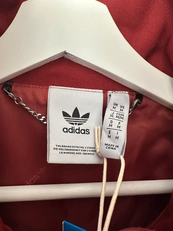 Adidas veste bordeaux firebird taille M neuf - photo numéro 4