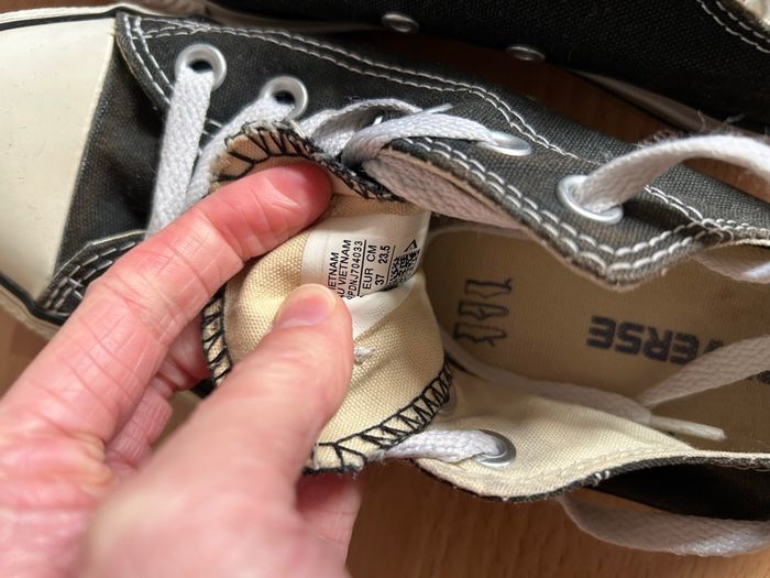 Chaussures Converses All Star Chuck Taylor noir femme pointure 37 - photo numéro 6