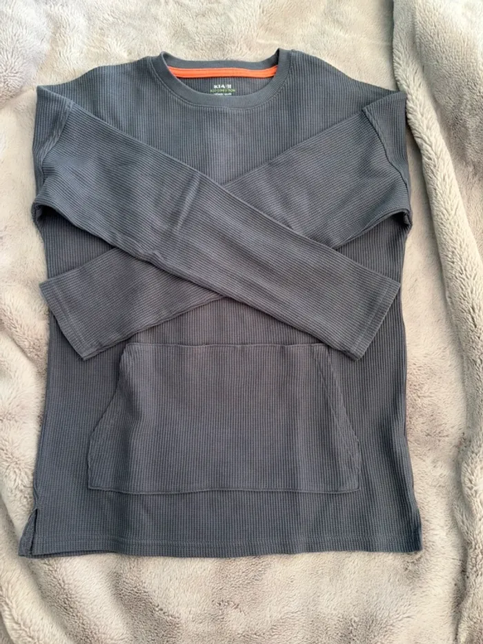 T shirt manches longues nid d’abeille