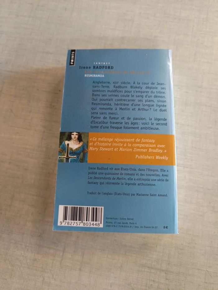 Livre les descendants de merlin 2 resmiranda - photo numéro 2