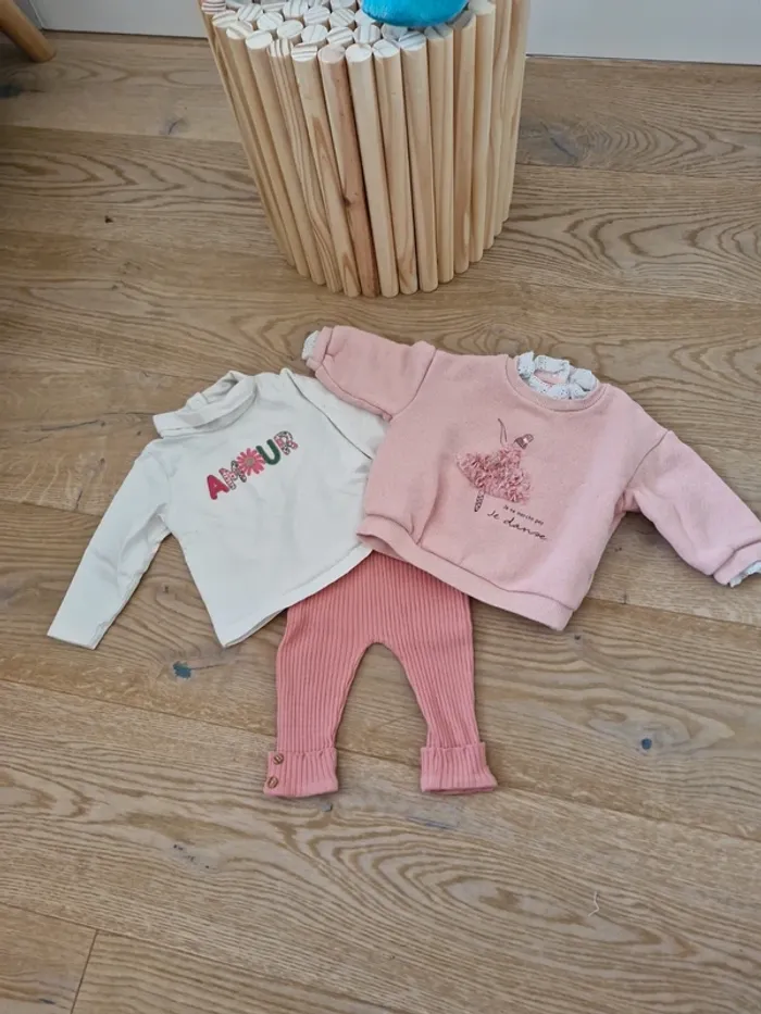 Lot de vetement bebe fille hiver taille 6 mois🌻 - photo numéro 4