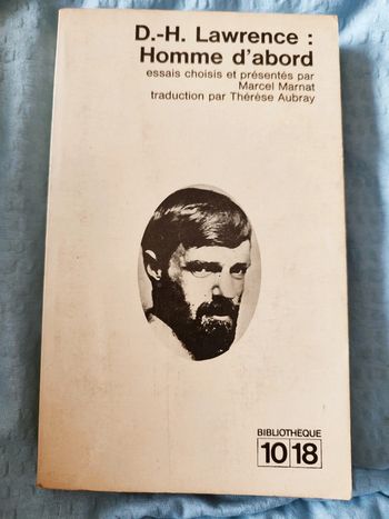Livre "Homme d'abord"- D.-H. Lawrence
