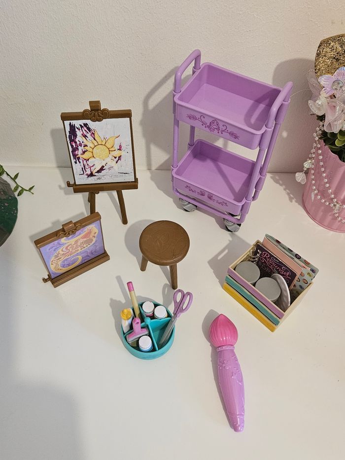 Coffret raiponce jeu chariot toile - photo numéro 2