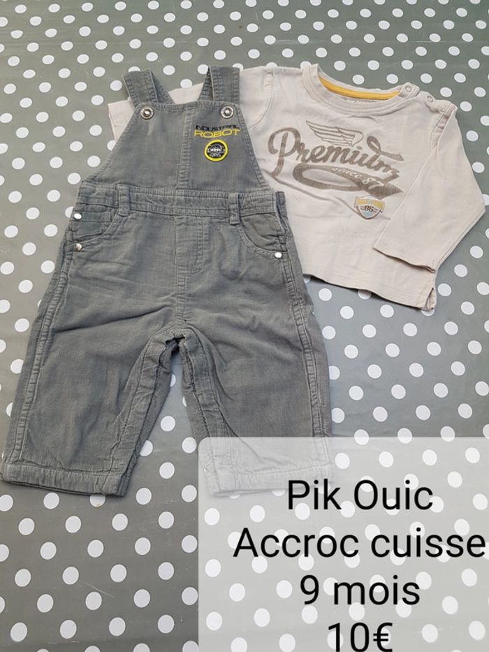 Ensemble t-shirt salopette Oick Ouic