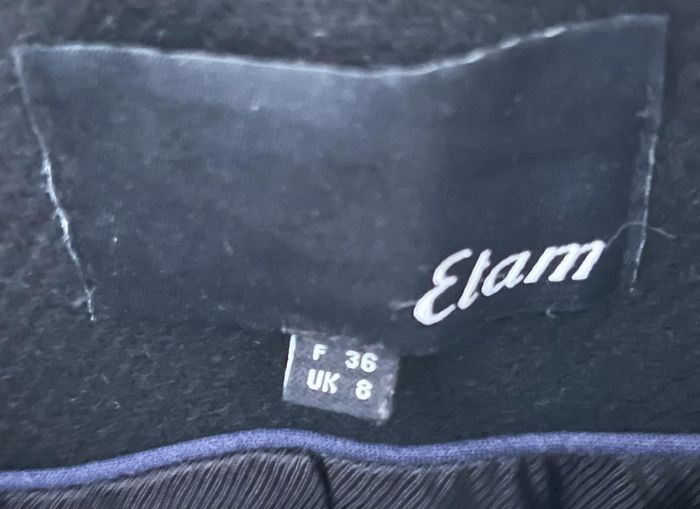 Manteau long noir etam taille 36/38 femme - photo numéro 3