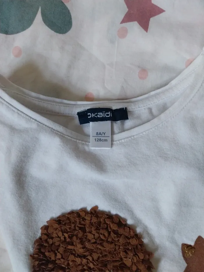 2 Tee-shirt ML 8ans  " Monoprix & Okaidi " - photo numéro 4