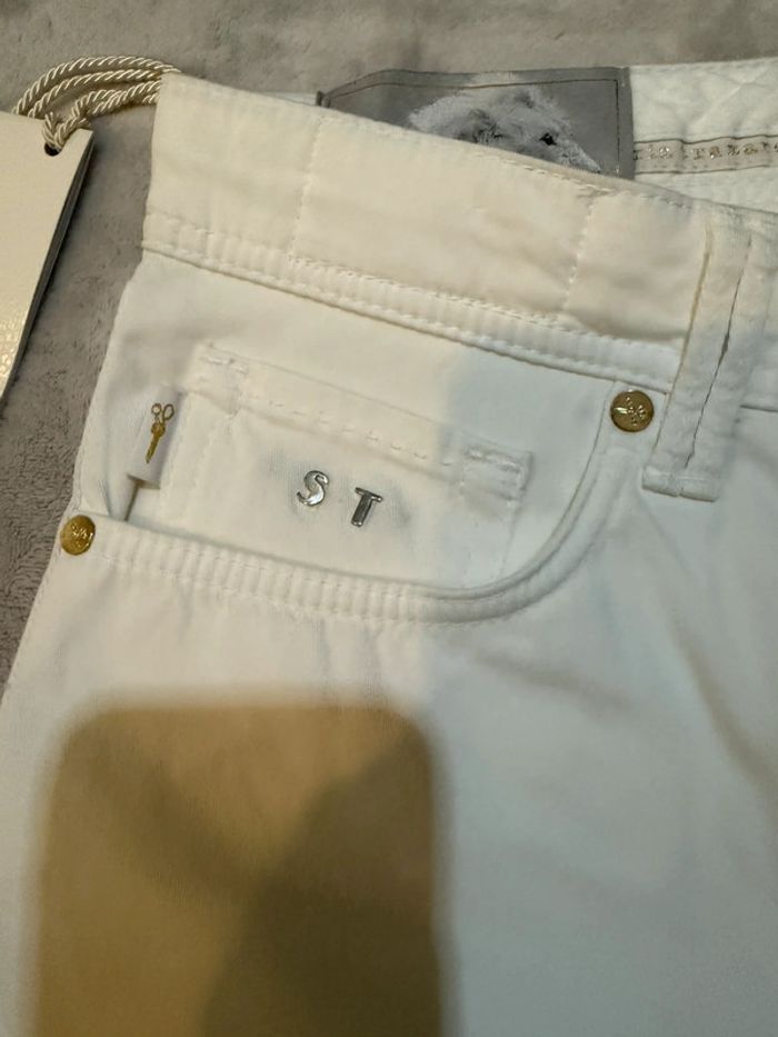 Tramarossa - Jean d'été slim, Blanc, taille 32 - photo numéro 5
