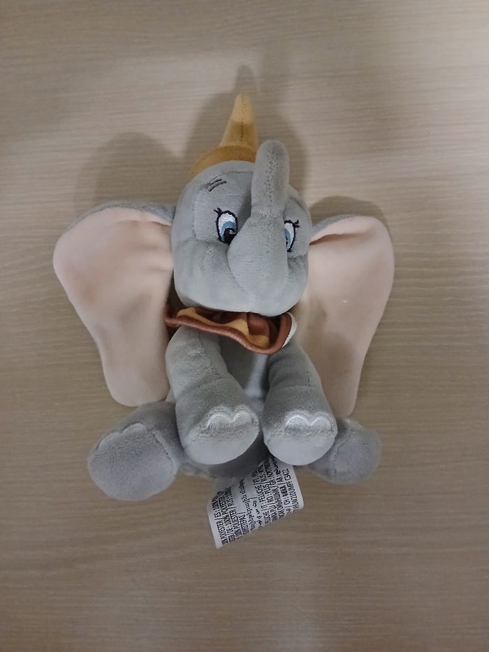 Peluche disney 12cm matiere polyster  couleur gris,rose,moutarde - photo numéro 4
