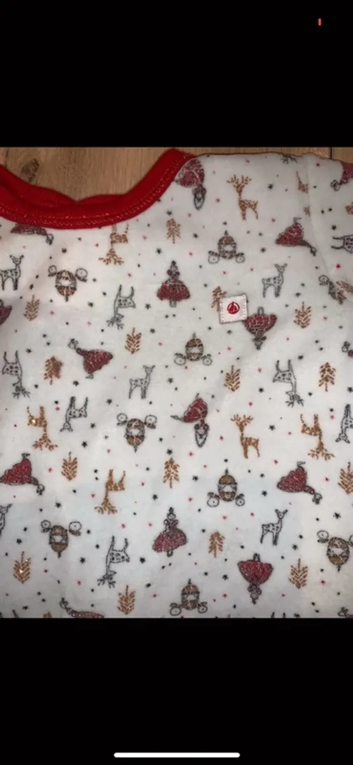 Pyjama petit bateau taille 12 mois - photo numéro 2