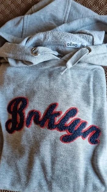 Sweat fin à capuche fille