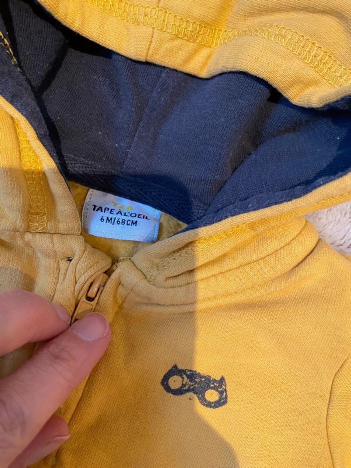 Sweat à capuche TAO 6 mois - photo numéro 3