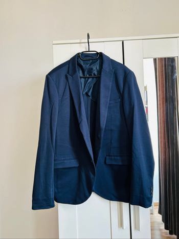 Blazer marine uni Slim Fit Homme C&A Tailles L-XL