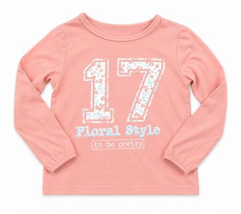 T-shirt manches longues rose
