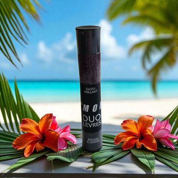 Duo lèvres rouge à lèvres + gloss brillant prune 09 Modelite