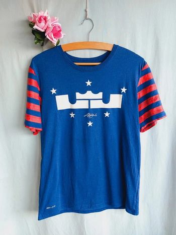 Tee-shirts Nike Coupe Athlétique Dri fit LeBron James LJ Crown BasketBall Taille L