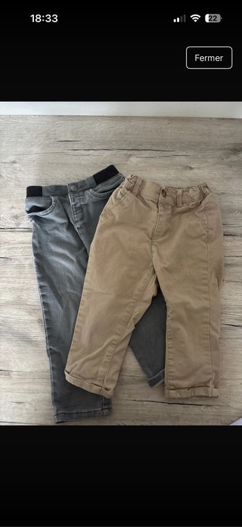 Lot pantalon