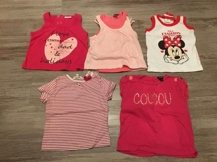 lot t shirts manche courte 9 mois