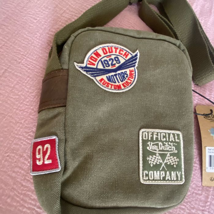 Sacoche Von Dutch Cuir et Coton - photo numéro 6