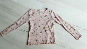 Vêtement fille tee-shirt manches longues rose Orchestra 5 ans