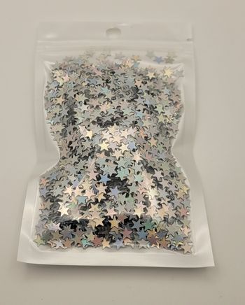 SACHET DE CONFETTIS ETOILES HOLOGRAPHIQUE ! NEUF